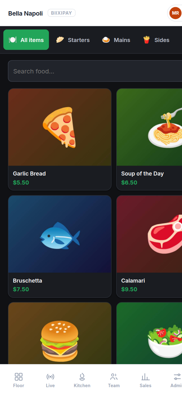 BiixiPay — Restaurant POS